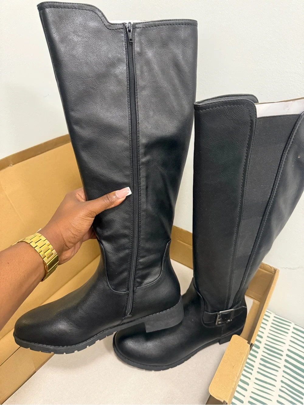 Tall Black Wide Women’s Riding Boots